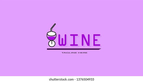 Icon of vector softdrink flavored wine