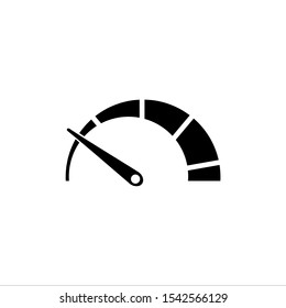 Icon vector speedometer. Vehicle speed measuring device