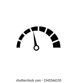 Icon vector speedometer. Vehicle speed measuring device