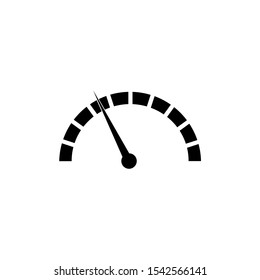 Icon vector speedometer. Vehicle speed measuring device