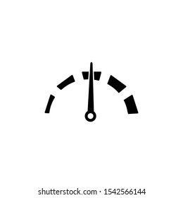 Icon vector speedometer. Vehicle speed measuring device