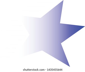 icon vector star motion simulate .