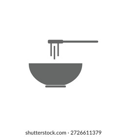Icono de Vector de cocción de stock spaghetti diseño