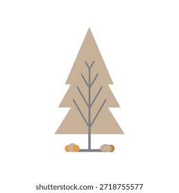 Icono de Vector Stock Tree Diseño de moda