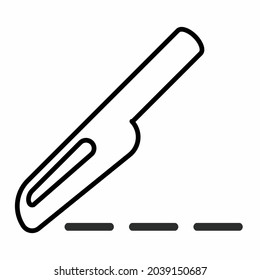 Icon Vector of Surgery - Line Style - Simple illustration, Editable stroke, Design template vector, Good for prints, posters, advertisements, announcements, info graphics, etc.