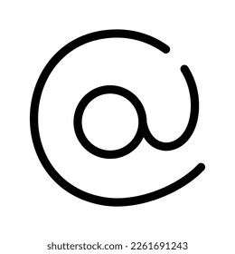 At Icon Vector Symbol Design Illustration