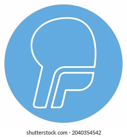 Icon Vector of Trachea - Blue Eyes Style - Simple illustration, Editable stroke, Design template vector, Good for prints, posters, advertisements, announcements, info graphics, etc.