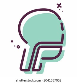 Icon Vector of Trachea - MBE Style - Simple illustration, Editable stroke, Design template vector, Good for prints, posters, advertisements, announcements, info graphics, etc.