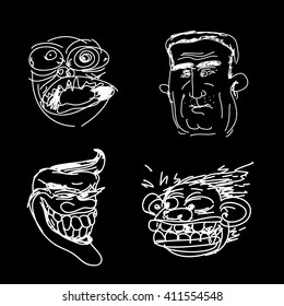 icon vector troll character cartoon illustration art