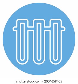 Icon Vector of Vials 2 - Blue Eyes Style - Simple illustration, Editable stroke, Design template vector, Good for prints, posters, advertisements, announcements, info graphics, etc.