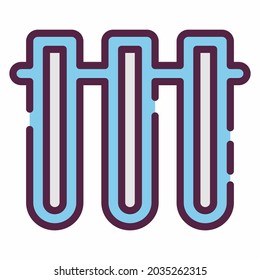 Icon Vector of Vials 2 - Line Cut Style - Simple illustration, Editable stroke, Design template vector, Good for prints, posters, advertisements, announcements, info graphics, etc.