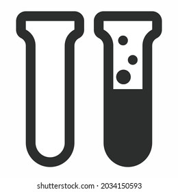 Icon Vector of Vials 3 - Glyph Style - Simple illustration, Editable stroke, Design template vector, Good for prints, posters, advertisements, announcements, info graphics, etc.