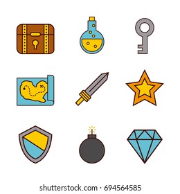 icon vector video games classic