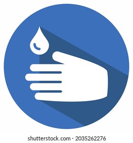 Icon Vector of Wash - Long Shadow Style - Simple illustration, Editable stroke, Design template vector, Good for prints, posters, advertisements, announcements, info graphics, etc.