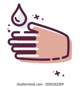 Icon Vector of Wash - MBE Style - Simple illustration, Editable stroke, Design template vector, Good for prints, posters, advertisements, announcements, info graphics, etc.