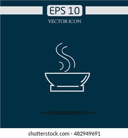 icon vector.dish delicious food.Miso soup vector icon.soup vector icon
