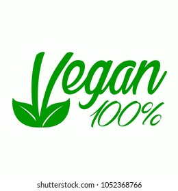 icon vegan, for vegan food. Vector