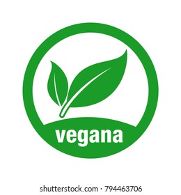 icon for vegan food, Vegan vector icon.
