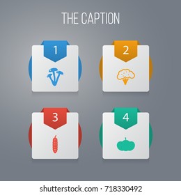 Icon Vegetables Set Of Cep, Harvest, Cauliflower And Other Vector Objects. Also Includes Squash, Pickles, Cabbage Elements.