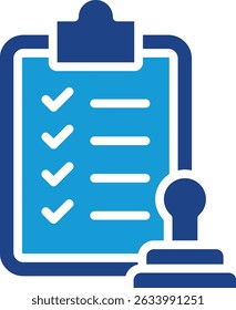 Icon for verification services or licensing agencies that focus on task management, quality management system project management, or audit applications.