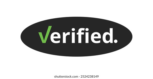 Icon verified unique design with blank background