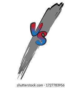 Icon versus used in battle and fight. Vector illustration of logo in boxing. Sports background or game background. Stock Photo.