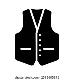 Icon of a vest for layering or formal wear