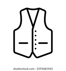 Icon of a vest for layering or formal wear