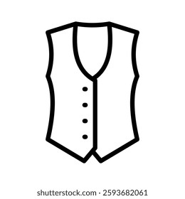 Icon of a vest for layering or formal wear