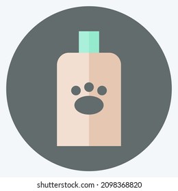Icon Veterinary Medicine - Flat Style - Simple illustration,Editable stroke,Design template vector, Good for prints, posters, advertisements, announcements, info graphics, etc.