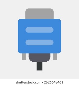 Ícone vga. Elementos de componentes do computador. Ícone em estilo plano.