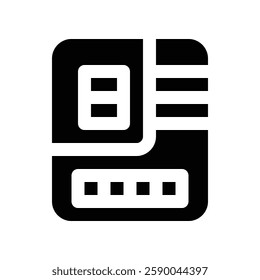Icon Vhs With Style Glyph