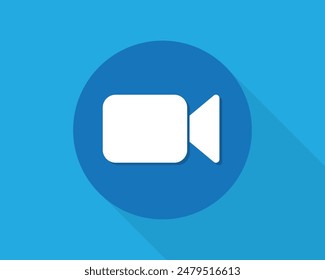 Icon video call logo design element vector. Call, design, icon, logo, video, web, element, technology, internet, symbol, chat, online, communication, app. Can use for banner, web design, poster.  