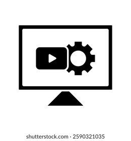 Icon a video editing, isolated against a clean background.