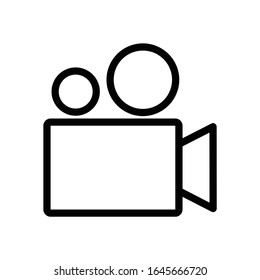 icon video. Video icons with trendy style lines. vector illustration. 05