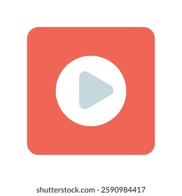 Icon a video, isolated against a clean background.