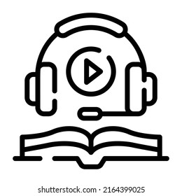 Un icono del diseño de doodle de lecciones de vídeo 

