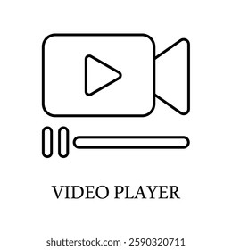 Icon a video player, isolated against a clean background.