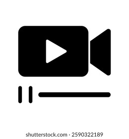 Icon a video player, isolated against a clean background.