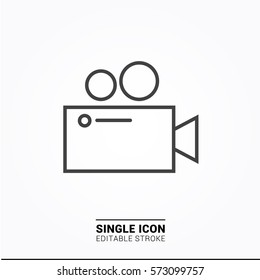 Icon videographer Single Icon Graphic Design