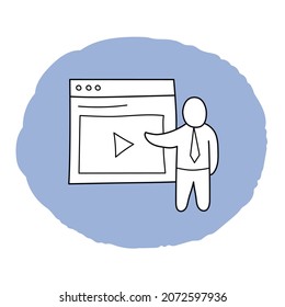 The icon of a video-player 