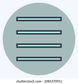Icon View Headline - Color Mate Style - Simple illustration,Editable stroke,Design template vector, Good for prints, posters, advertisements, announcements, info graphics, etc.