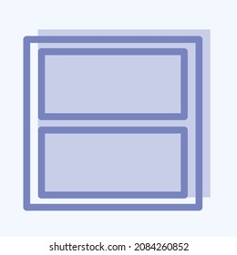 Barra de visualización de iconos - Estilo de dos tonos - Ilustración simple, trazo editable, vector de plantilla de diseño, Buena para impresiones, carteles, anuncios, anuncios, gráficos de información, etc.