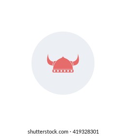Icon viking helmet.