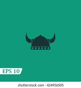 Icon viking helmet.