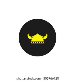 Icon viking helmet.