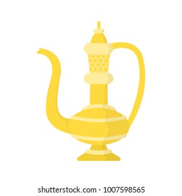 Icon vintage islamic kettle flat