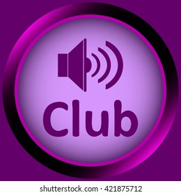 Icon violet club loudspeaker