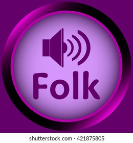Icon violet folk loudspeaker
