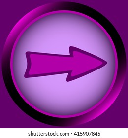 Icon violet negligent arrow